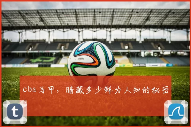 cba马甲，暗藏多少鲜为人知的秘密？